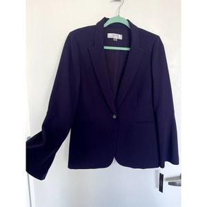 Tahari Arthur Levine Purple Blazer Size 8 NWT